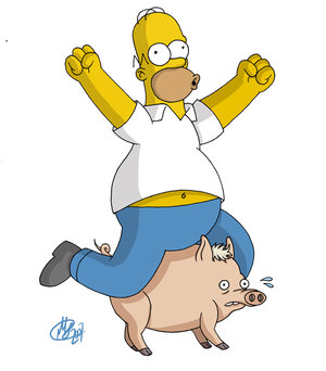 Homer_and_Spider_Pig_by_NachoMG.jpg